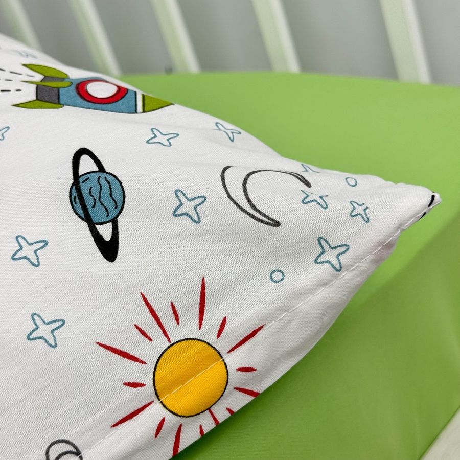Постільна білизна для новонародженого Oh My Kids "Rockets" зелений