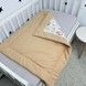 Ковдра-плед для дівчинки 100х80 см Oh My Kids "Лисички Совенята" бежевий