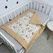 Ковдра-плед для дівчинки 100х80 см Oh My Kids "Лисички Совенята" бежевий