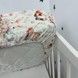 Натуральный комплект постельного белья с рюшами в кровать 120х60 см Oh My Kids &laquo;Зверюшки&raquo; персиковый ранфорс