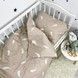 Сатиновое постельное белье в кроватку 120х60 см Oh My Kids "Перья" бежевый