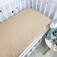 Простынь в кроватку 120х60 см Oh My Kids бежевая