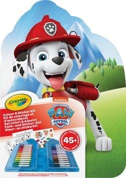 Переносний набір для малювання "Paw Patrol" з фломастерами та розмальовками