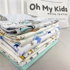 Набір різних дитячих пелюшок 8 шт Oh My Kids "Lions"