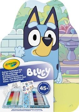 Переносний набір для малювання &laquo;Bluey&raquo; з фломастерами та розмальовками