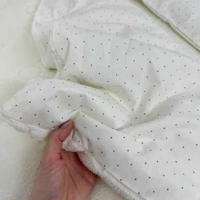Набір у дитяче ліжечко 120х60 см Oh My Kids "Dots" молочний