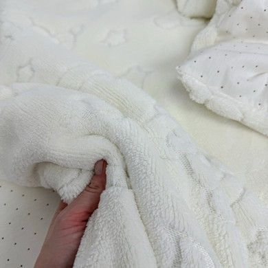 Набір у дитяче ліжечко 120х60 см Oh My Kids "Dots" молочний