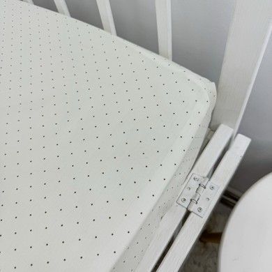 Набір у дитяче ліжечко 120х60 см Oh My Kids "Dots" молочний