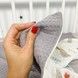 Дитячий натуральний плед 100х80 см Oh My Kids "Зайчики" сірий