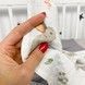 Дитячий натуральний плед 100х80 см Oh My Kids "Зайчики" сірий