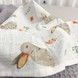 Дитячий натуральний плед 100х80 см Oh My Kids "Зайчики" сірий