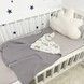 Дитячий натуральний плед 100х80 см Oh My Kids "Зайчики" сірий