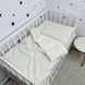 Набір у дитяче ліжечко 120х60 см Oh My Kids "Dots" молочний