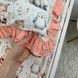 Наволочка с рюшами 40х60 см Oh My Kids "Зверюшки" ранфорс персиковый