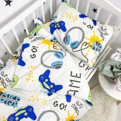 Постільна білизна для ліжечка 120х60 см Oh My Kids &laquo;Games&raquo;