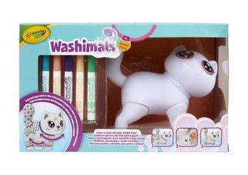 Washimals Набір для творчості "Котик- велетень" з фломастерами 5 шт