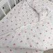 Фланелевое постельное белье для девочки в кровать 120х60 см Oh My Kids &laquo;Розовые сердечки&raquo;