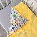 Плед-ковдра зі зйомним утеплювачем для хлопчика 100х80 см Oh My Kids &laquo;Будівельні машинки різнокольорові&raquo; жовтий
