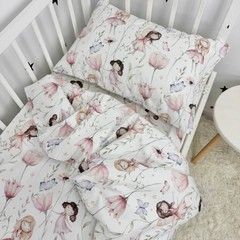 Постільна білизна для дівчинки у дитяче ліжечко 120х60 см Oh My Kids &laquo;Феєчки&raquo;
