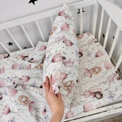 Постельное белье для девочки в детской кроватке 120х60 см Oh My Kids &laquo;Феечки&raquo;