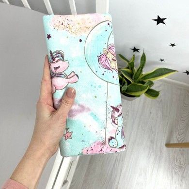 Водонепроницаемая пелёнка 95х75 см Oh My Kids &laquo;Единорожки&raquo;