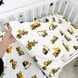 Підковдра полуторна на молнії 205х140 см для хлопчиків Oh My Kids &laquo;Трактори&raquo; жовтий ранфорс