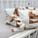 Кокон зі зйомним чохлом для новонародженого Soft OMK "Ведмедики" бежевий