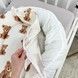 Кокон зі зйомним чохлом для новонародженого Soft OMK "Ведмедики" бежевий