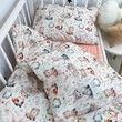 Дитяча постільна білизна для дівчинки з підковдрою 140х110 см Oh My Kids &laquo;Лисички Зайчики&raquo;