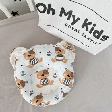 Позиционер для новорожденных Oh My Kids &laquo;Мишка&raquo; бежевый