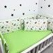 Бортики у ліжечко зі зйомними наволочками Oh My Kids "Ракети" 6 шт