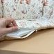 Бортики 4 шт в детскую кроватку Oh My Kids "Лисички Совушки" бежевый