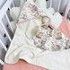 Махровий рушничок з куточком 70х70 см Oh My Kids "Звірята" молочний