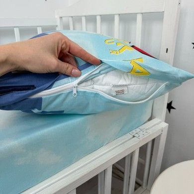Детская наволочка 40х60 см Oh My Kids &laquo;Супремен&raquo; ранфорс голубой
