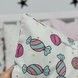 Бортики-подушки зі зйомними наволочками для дівчинки Oh My Kids &laquo;Цукерки&raquo; 12 шт