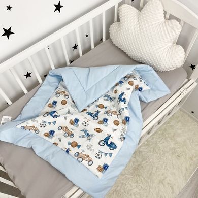 Конверт для хлопчика сезон осінь-зима-весна 100х80 см Oh My Kids "Ретро машинки"