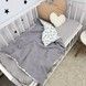 Дитяча підковдра 120х90 см Oh My Kids "Cute Rabbits" сіре піке