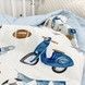 Конверт для хлопчика сезон осінь-зима-весна 100х80 см Oh My Kids "Ретро машинки"