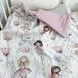 Летний конверт на выписку для девочки Oh My Kids "Фейки" пудровый