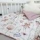 Летний конверт на выписку для девочки Oh My Kids "Фейки" пудровый