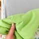 Натуральний дитячий плед 100х80 см у ліжечко та коляску Oh My Kids "Динозаврики" зелений
