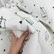 Простирадло на гумці в дитяче ліжечко 120х60 см Oh My Kids "Milk Bottles" білий ранфорс