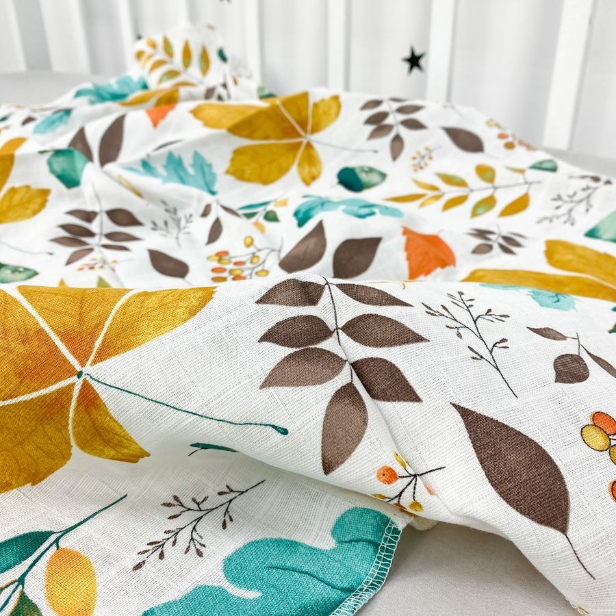 Муслінова пелюшка Oh My Kids &laquo;Leafs&raquo;