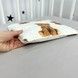 Детская подушка в коляску или кроватку 30х25 см Oh My Kids "Мишки" бежевый