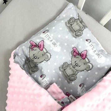 Конверт для новорожденного Oh My Kids &laquo;Мишки с бантиками&raquo;
