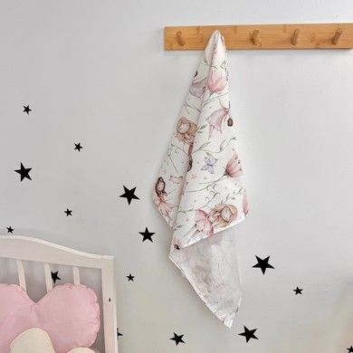 Бавовняна пелюшка для дівчинки Oh My Kids "Феєчки"
