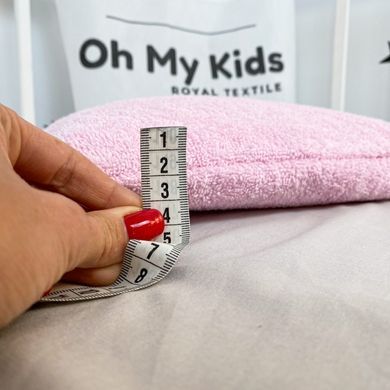 Махрова подушка в коляску Oh My Kids колір рожевий 30х25 см