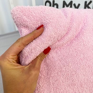 Махрова подушка в коляску Oh My Kids колір рожевий 30х25 см