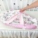 Кокон з ручками та кокосовим матрацом Oh My Kids "Ballerinas"
