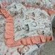 Детский пододеяльник с рюшами 120х90 см для девочки Oh My Kids &laquo;Лисички Зайки&raquo; ранфорс